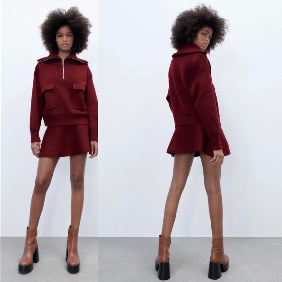 NWOT Zara Knit Mini Skirt - Small - Picture 1 of 6